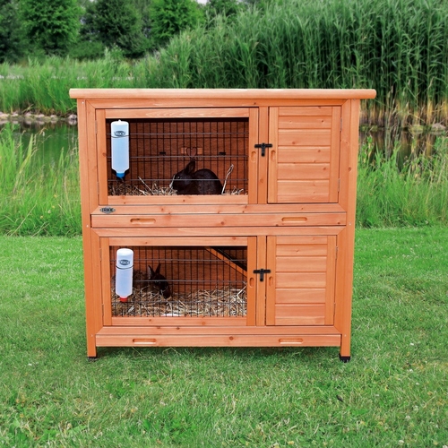 Trixie natura Kaninchenstall, 2 Etagen 116 x 111 x 65 cm