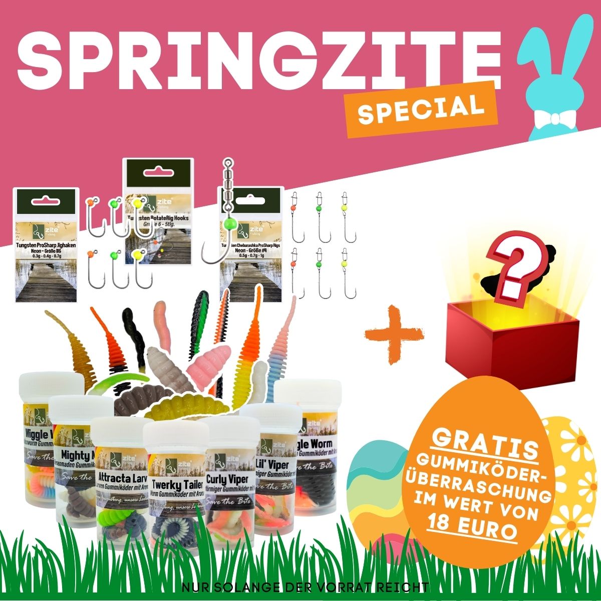 UL Gummiköder Sparset Forelle - Rotate Hooks & Tungsten Rigs & Forellenköder + GRATIS Überraschung