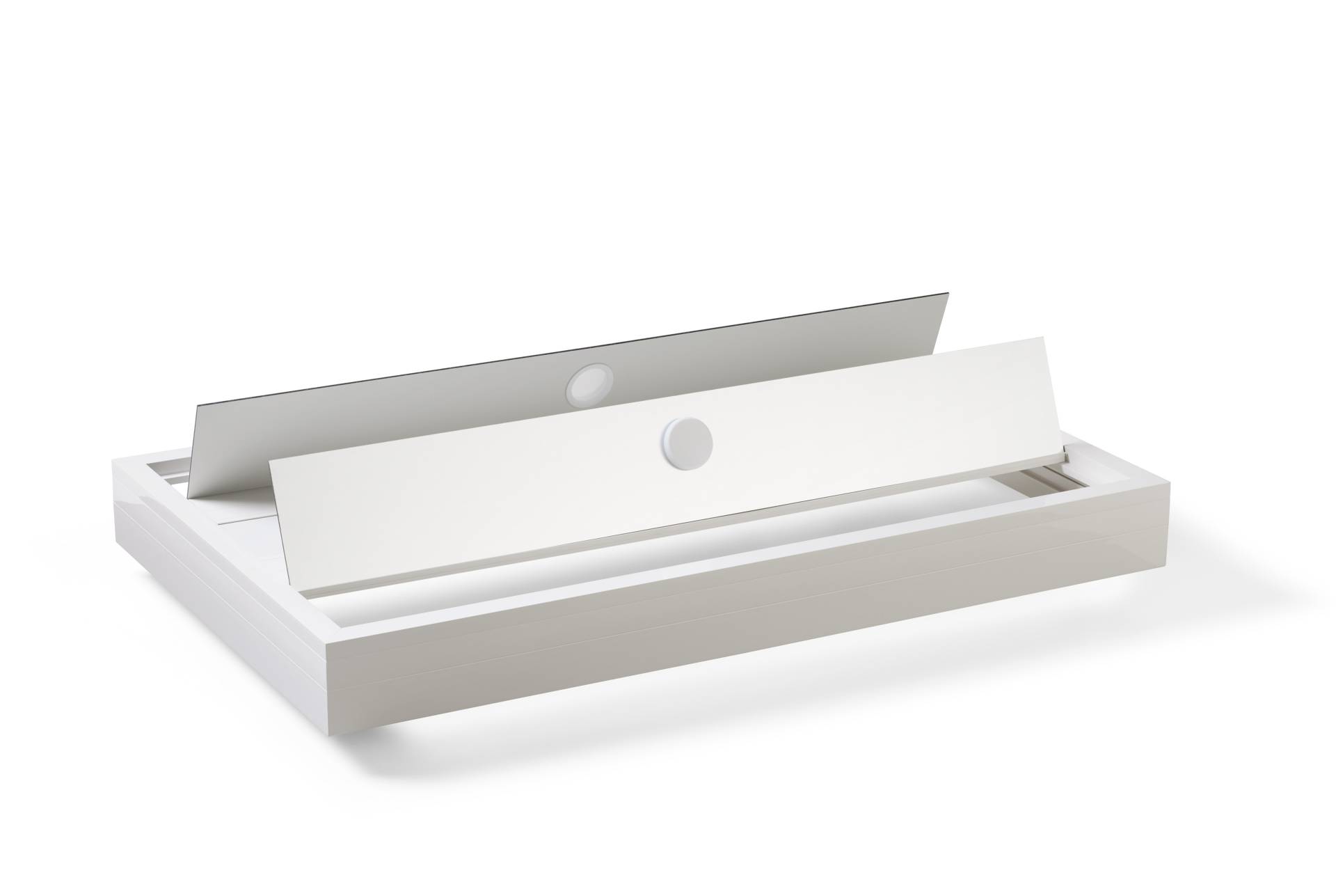 Vario Aquariumabdeckung nach Maß - Flap Klappdeckel - Weiß Vario Aquariumabdeckung nach Maß - Flap Klappdeckel - Weiß