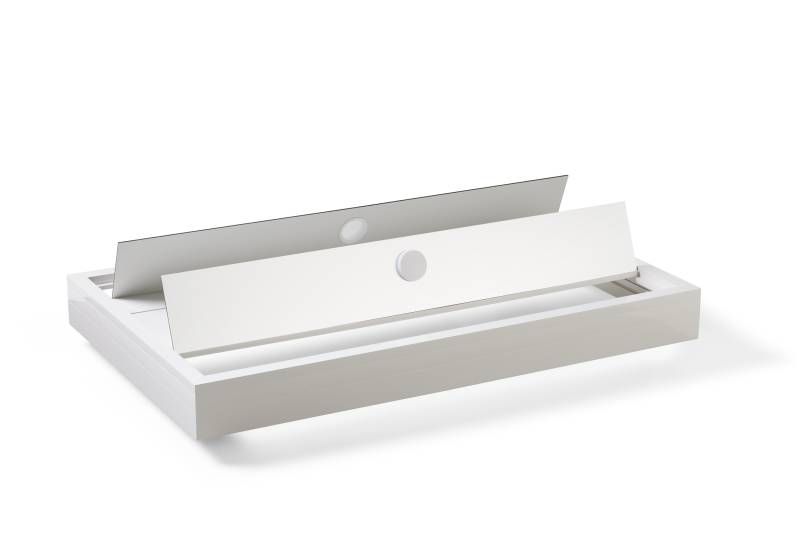 Vario Aquariumabdeckung nach Maß - Flap Klappdeckel - Weiß