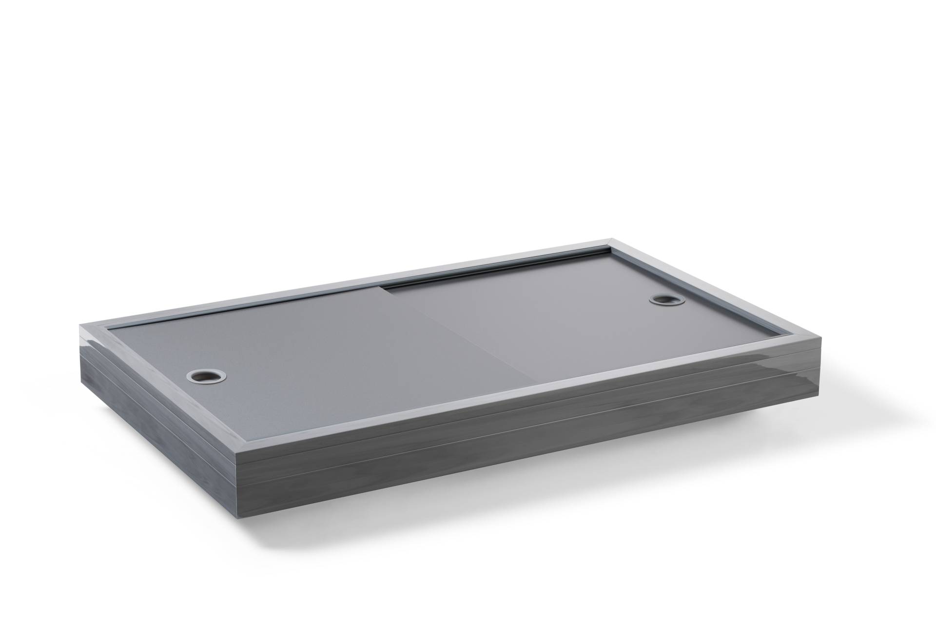 Vario Aquariumabdeckung nach Maß - Slide Schiebedeckel - Grau meliert