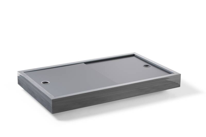 Vario Aquariumabdeckung nach Maß - Slide Schiebedeckel - Grau meliert