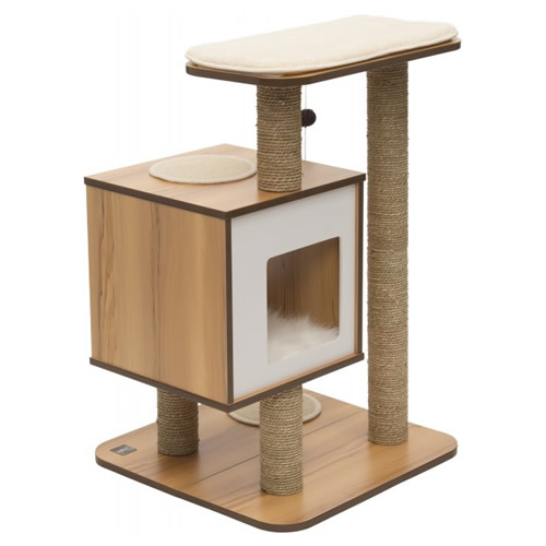 Vesper Katzenmöbel V-Base Walnuss
