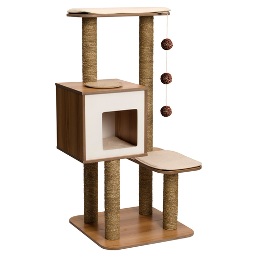 Vesper Katzenmöbel V-High Base Walnuss