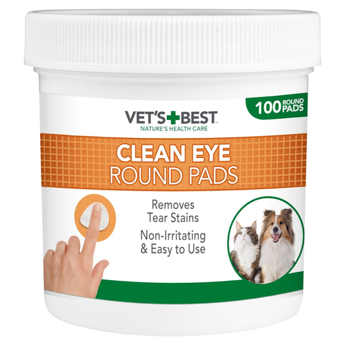 Vets Best Wattepads zur Augenpflege für Hunde - 100 Stück