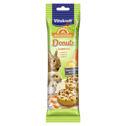 Vitakraft Donuts + Karotte für Zwerghamster 4er-Pack