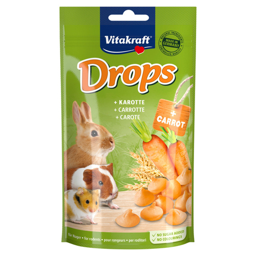 Vitakraft Drops + Karotte 75 g - 9 Stück