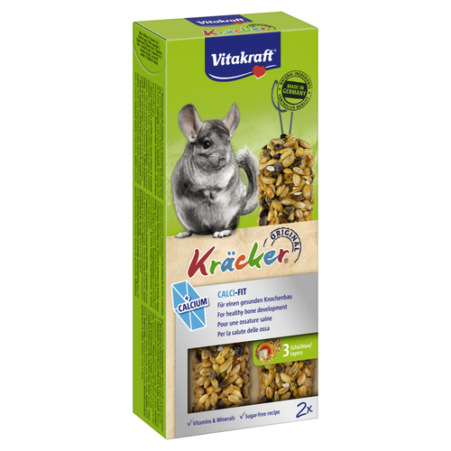 Vitakraft Kräcker® Calci Fit für Chinchilla 2er