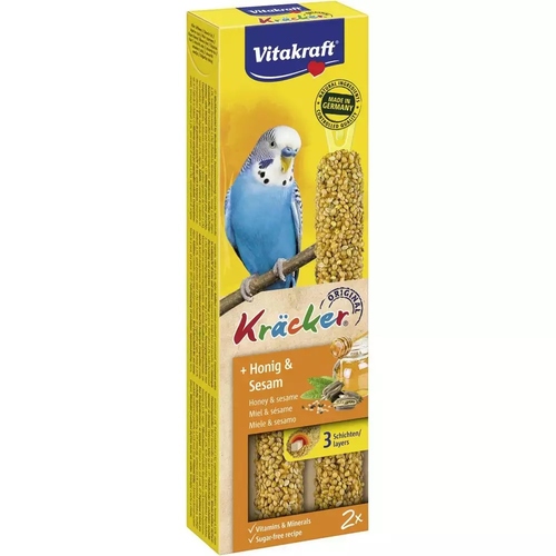 Vitakraft Kräcker Honig für Sittiche - 10 Stück Vitakraft Kräcker Honig für Sittiche - 10 Stück