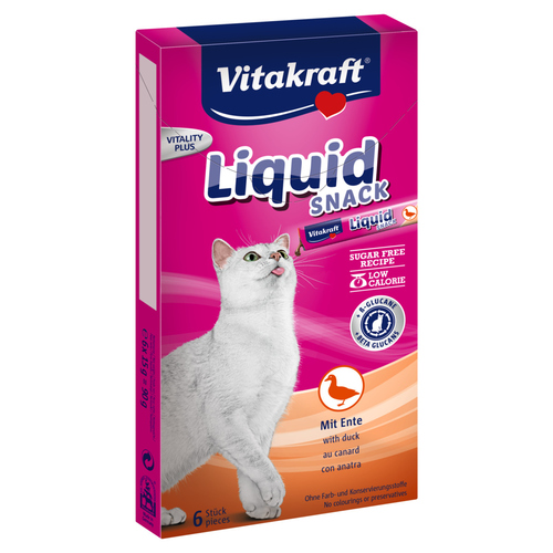 Vitakraft Liquid Snack Ente + Beta-Glucane 6 x 15 g