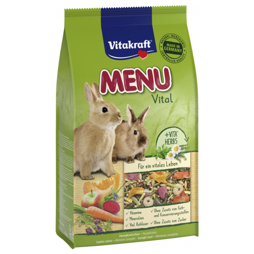 Vitakraft Menü Vital Zwergkaninchen 1 kg - 5 Stück