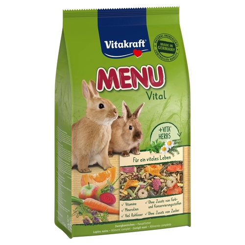 Vitakraft Menü Vital Zwergkaninchen 5 kg - 3 Stück