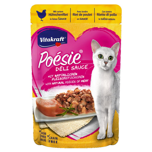 Vitakraft Poésie DéliSauce Hühnchenfilet 85 g Vitakraft Poésie DéliSauce Hühnchenfilet 85 g