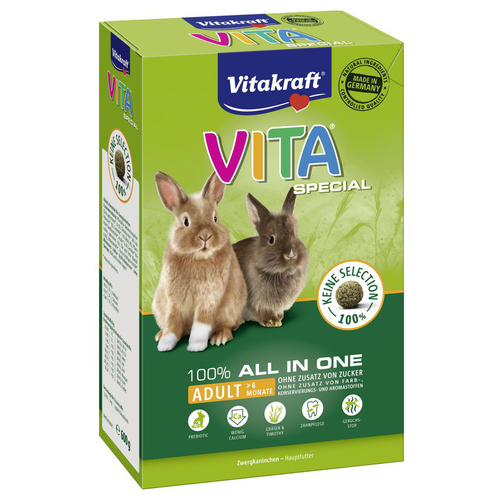 Vitakraft Vita® Special Regular Zwergkaninchen 600 g - 5 Stück