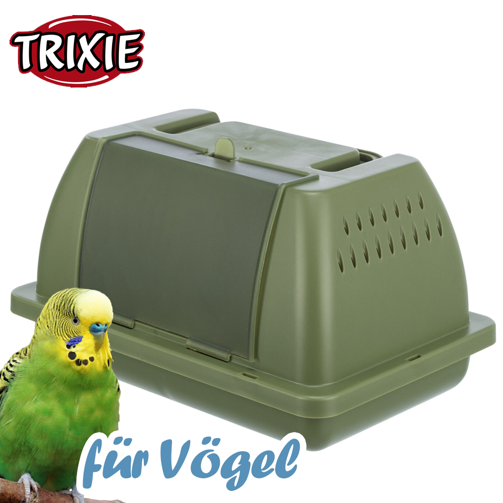 Vogel Transportbox - Kleintier Transportbox 24 x 13 x 16 cm - olivgrün