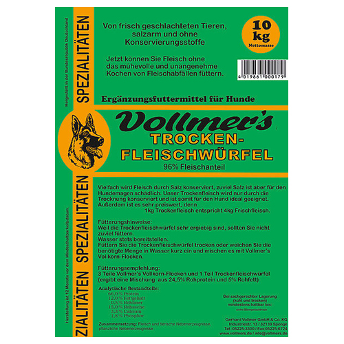 Vollmers Trockenfleischwürfel 1,5 kg