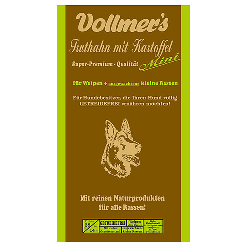 Vollmers Truthahn mit Kartoffel Mini 15 kg