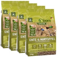 WILDBORN Ente & Kartoffel 8 kg Hundefutter getreidefrei mit Ente, Trockenfutter von Wildborn