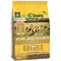 WILDBORN Homeland Chicken 2 kg Hundefutter getreidefrei mit Huhn erwachsene Hunde von Wildborn