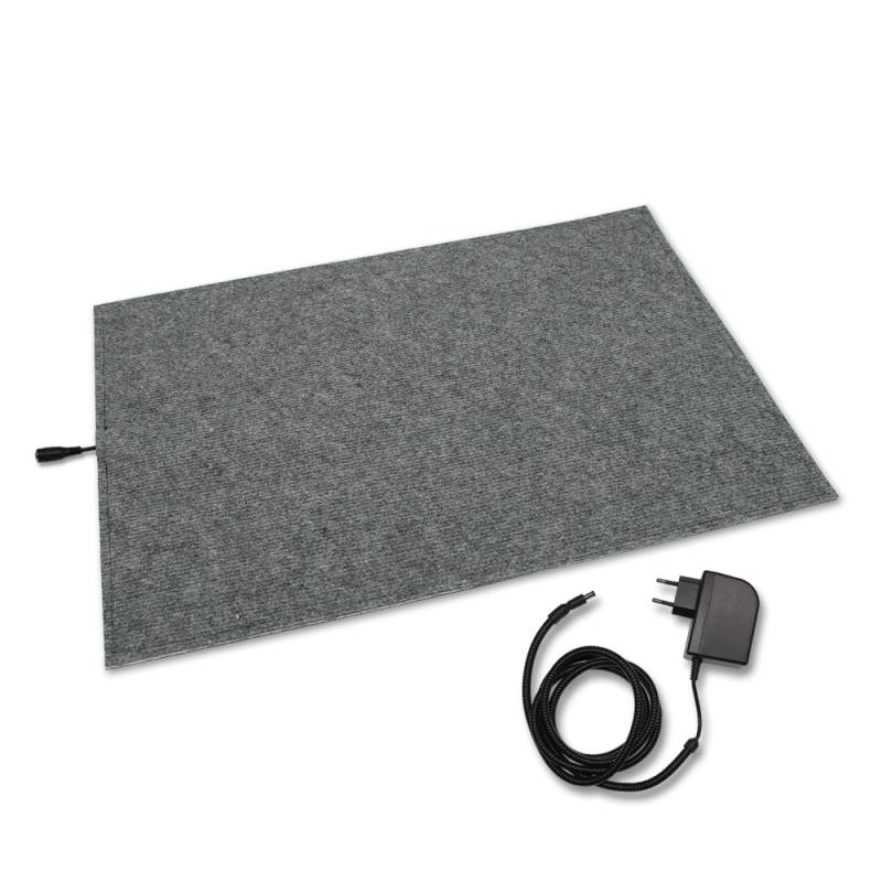 Wärmeplatte Filz 230/24V 58x81 cm inkl. Trafo, mit Bissschutz, Kabel absteckbar Wärmeplatte Filz 230/24V 58x81 cm inkl. Trafo, mit Bissschutz, Kabel absteckbar