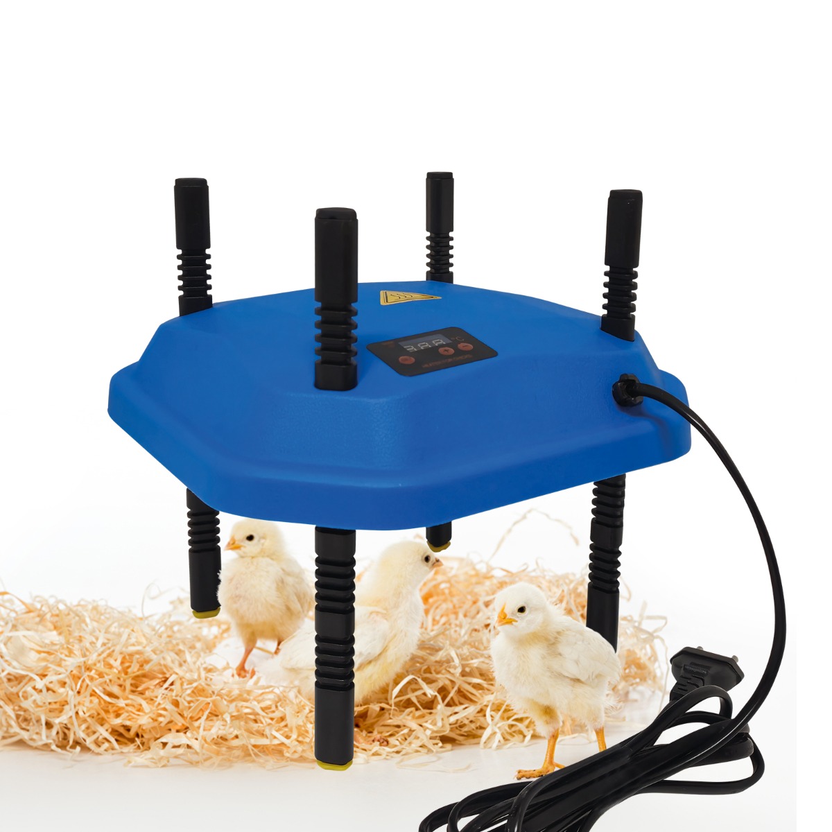Wärmeplatte mit Thermostat  für Küken höhenverstellbar - 25 x 25 cm Kunststoff