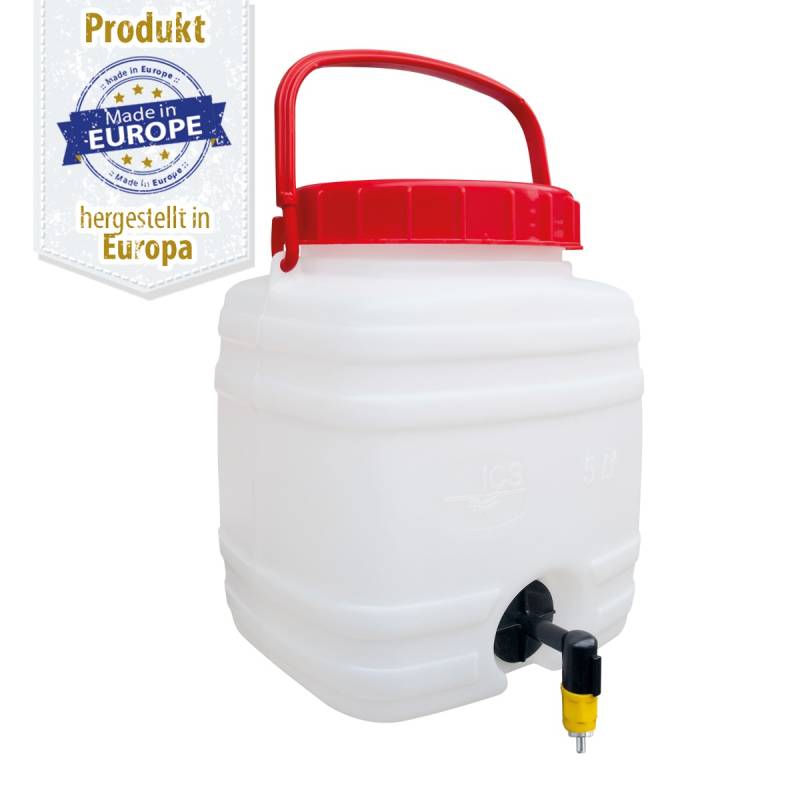Water Tank Comfort - Kaninchentränke / Kleintiertränke mit Nippel - 5 Liter