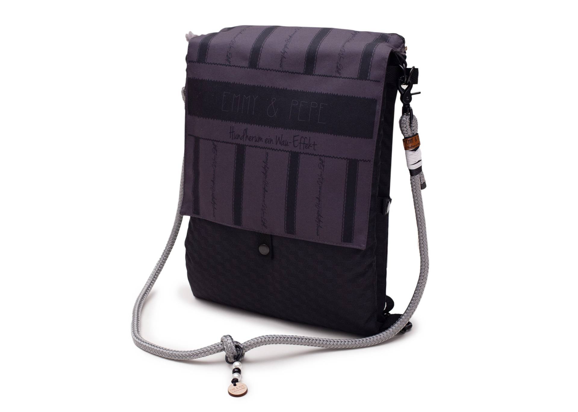 Wau-Backpack Fröhliches Schwarz M (100x80cm) von EMMY&PEPE