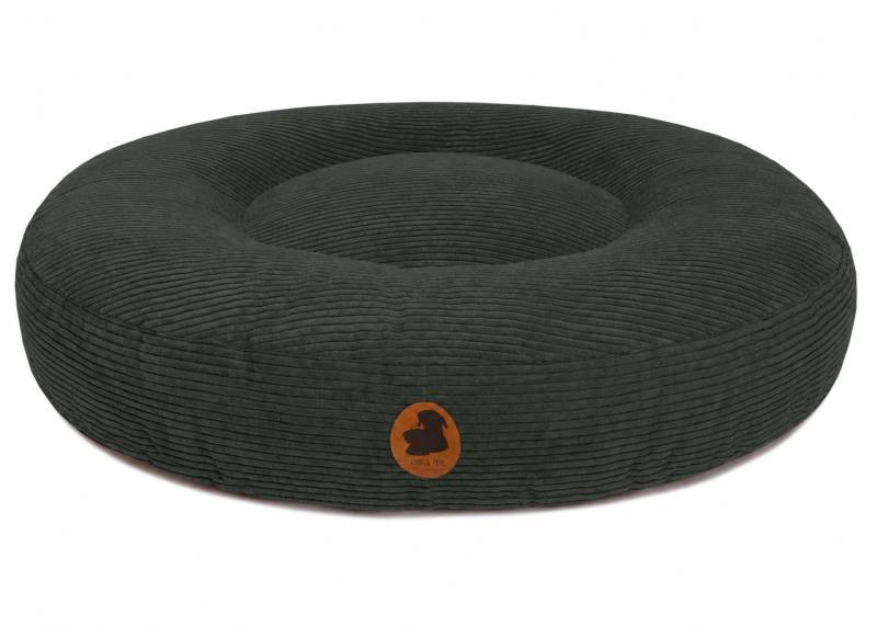 Wau-Bed Cord Green / Oval / S (80x60cm) von EMMY&PEPE