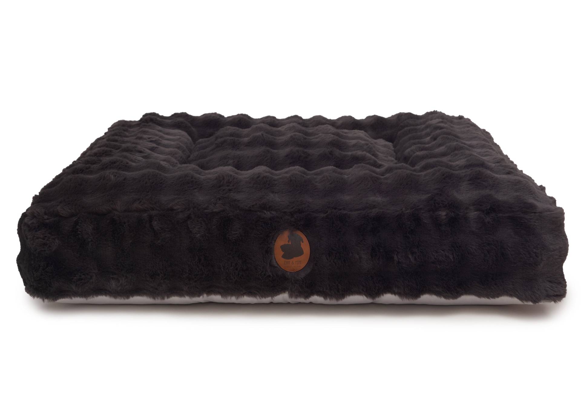 Wau-Bed Cozy Bubble Black / Eckig / M (100x80cm) von EMMY&PEPE