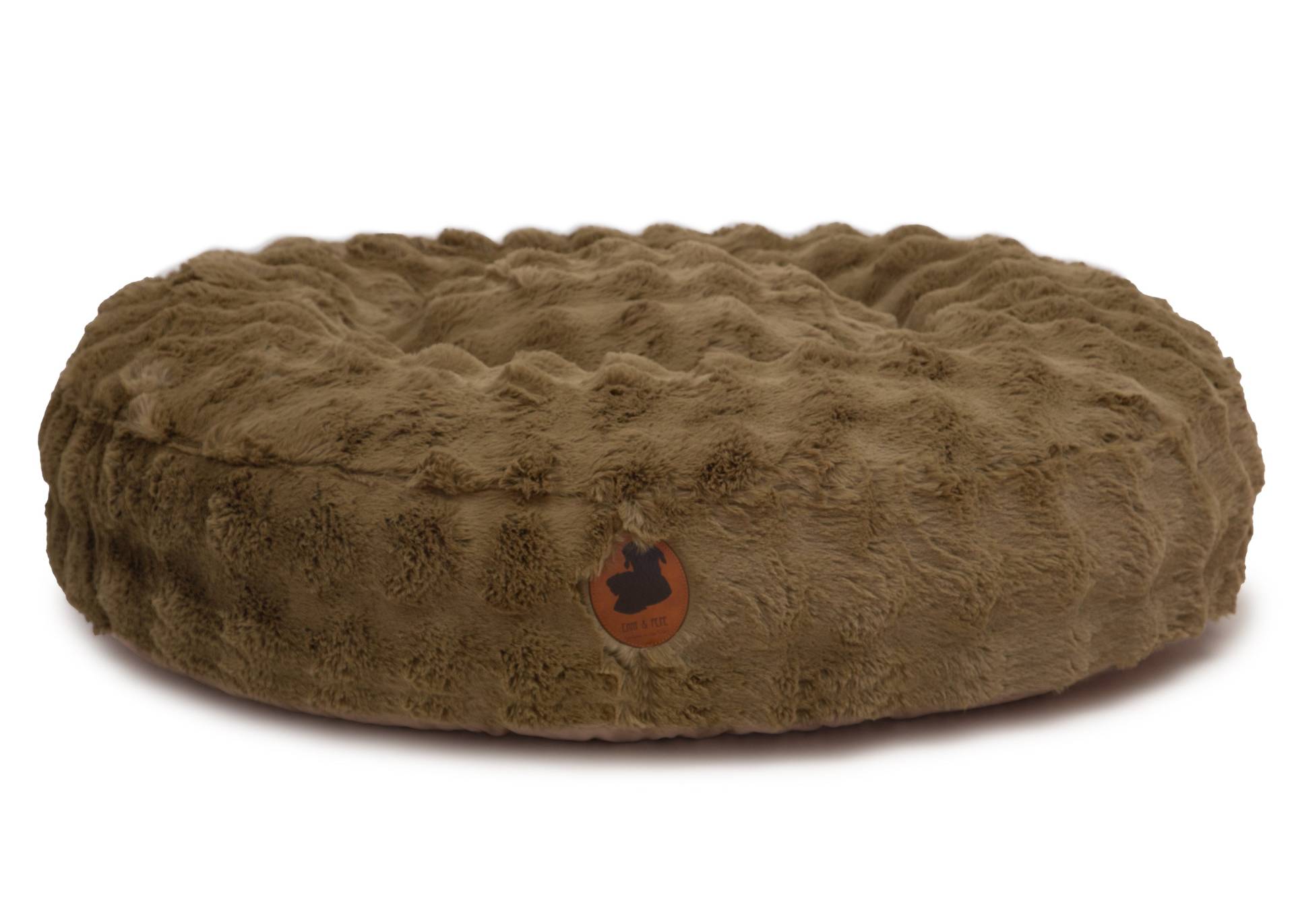 Wau-Bed Cozy Bubble Olive / Oval / M (100x80cm) von EMMY&PEPE