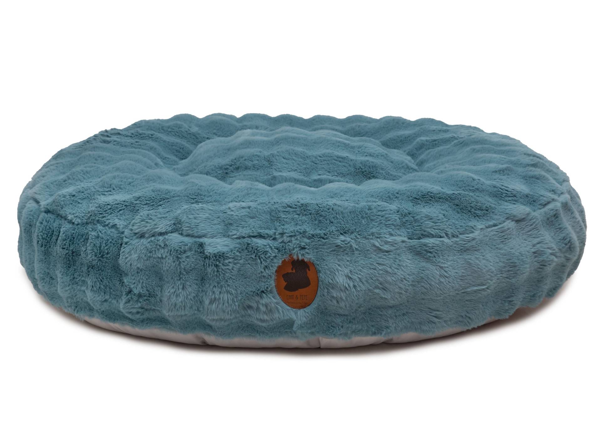 Wau-Bed Cozy Bubble Petrol / Oval / L (120x100cm) von EMMY&PEPE
