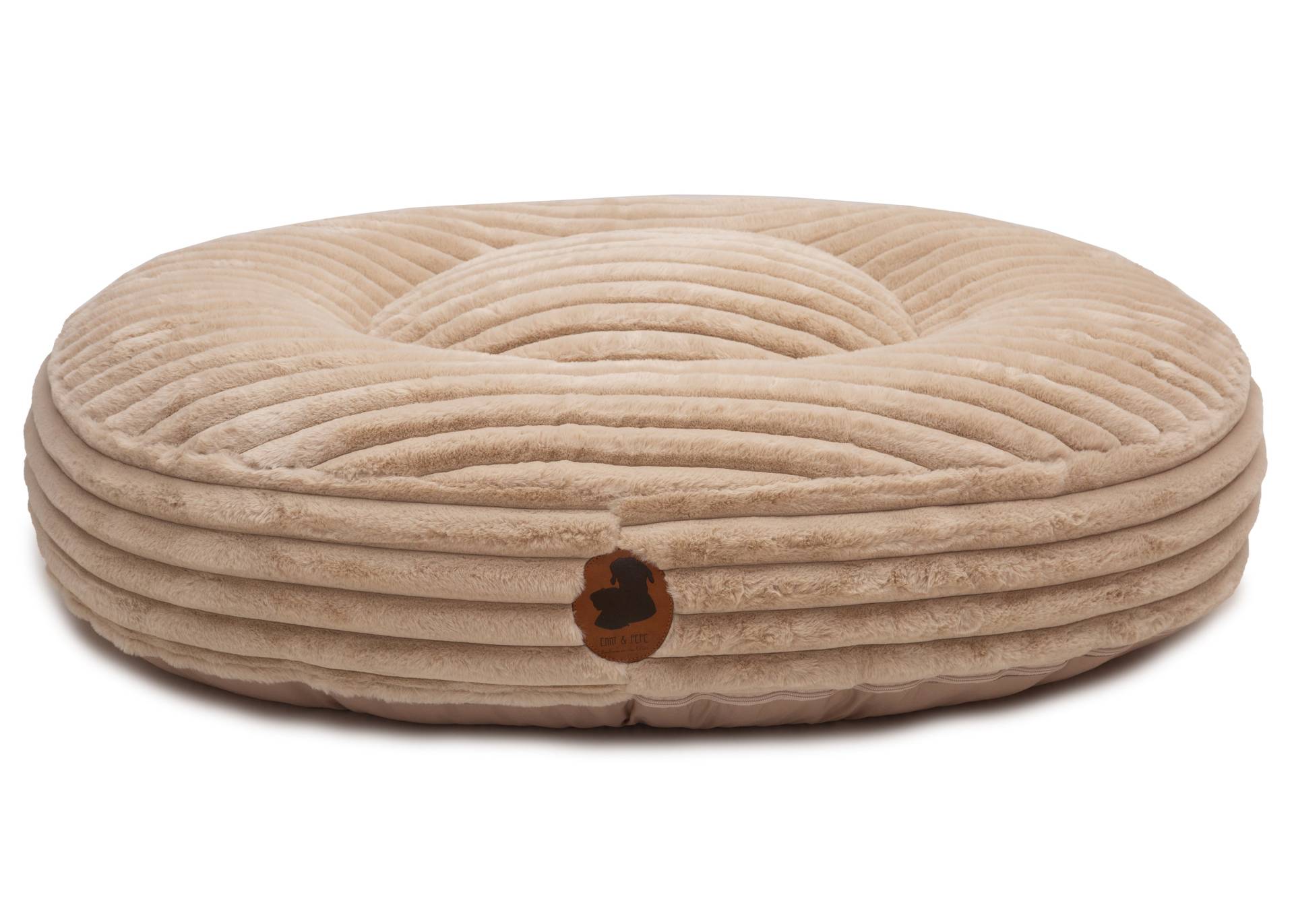 Wau-Bed Kuschelcord Big Creme / Oval / S (80x60cm) von EMMY&PEPE
