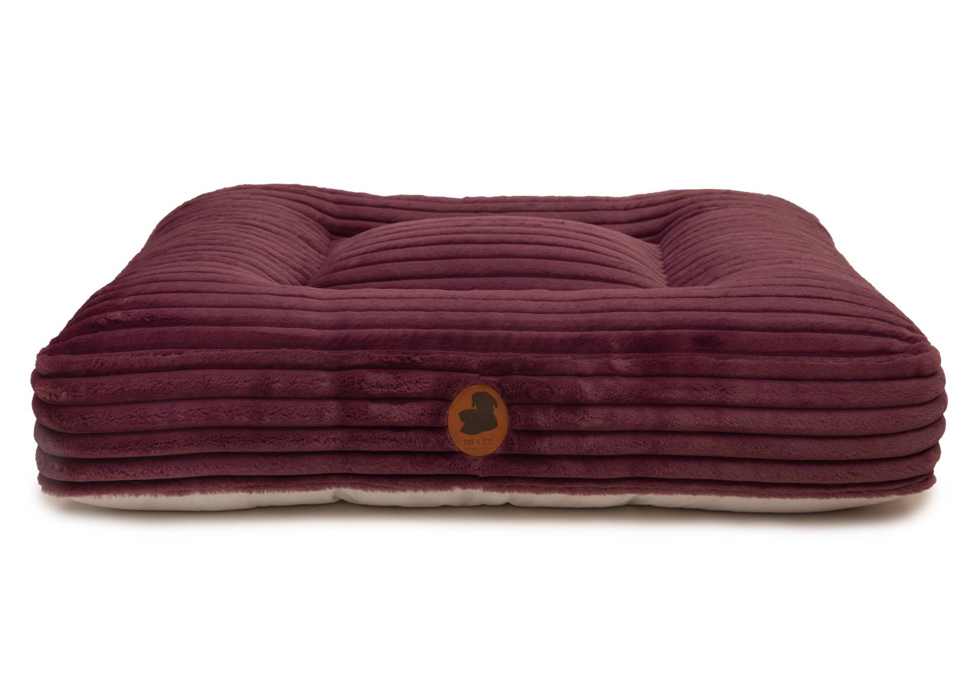Wau-Bed Kuschelcord Big Plum / Eckig / L (120x100cm) von EMMY&PEPE