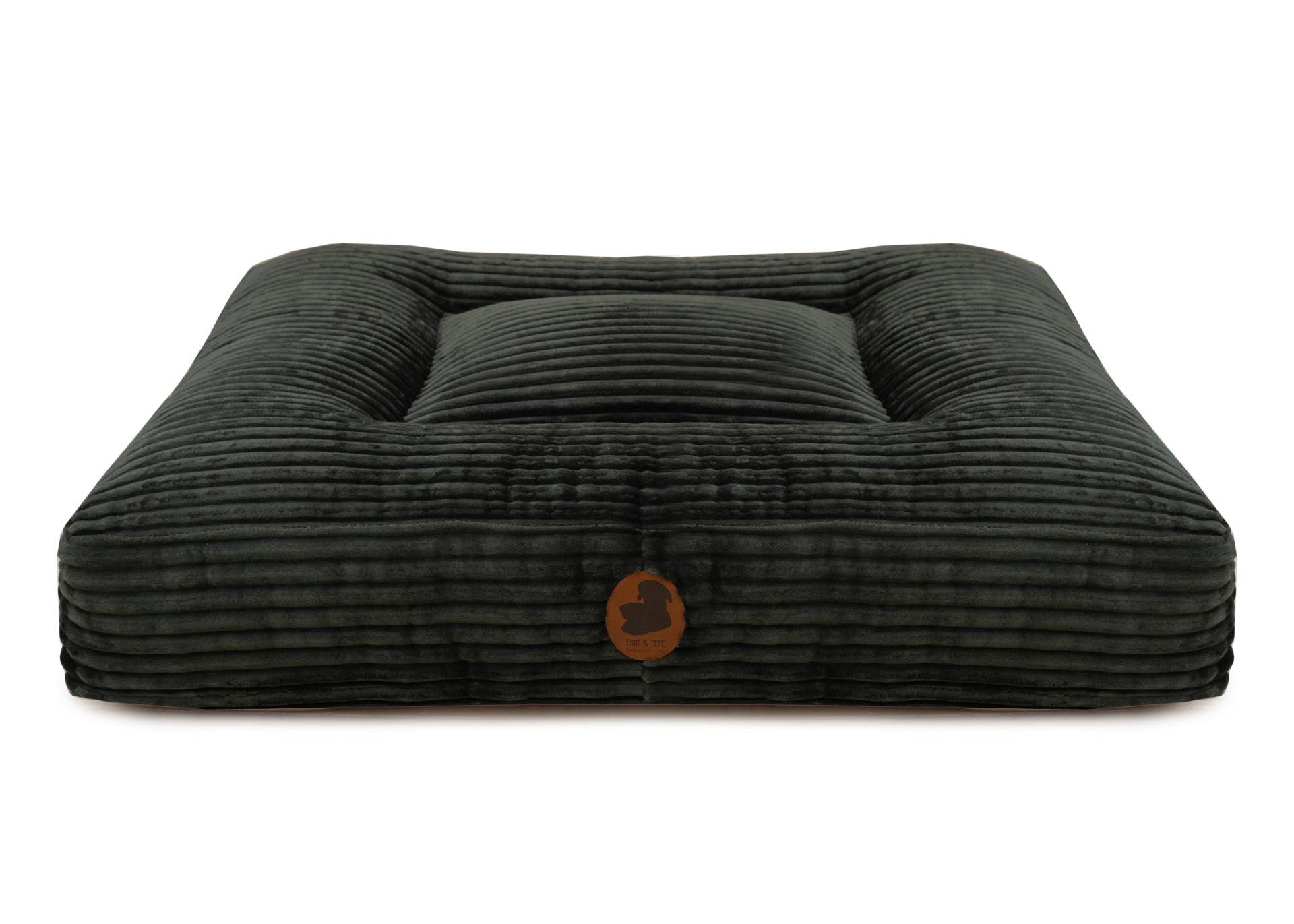Wau-Bed Kuschelcord Linde / Eckig / M (100x80cm) von EMMY&PEPE