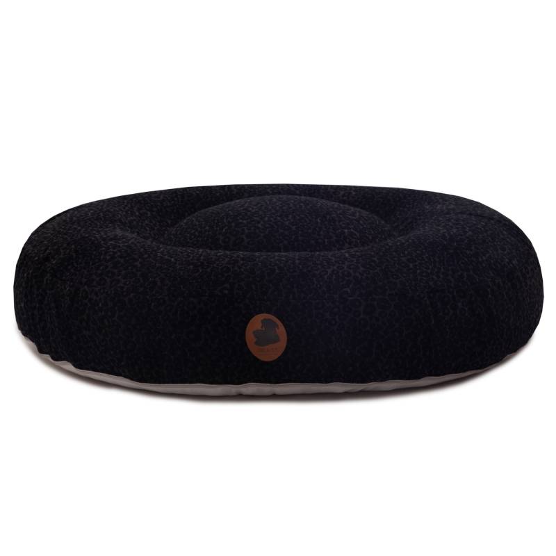 Wau-Bed Leo Leo Black / Oval / S (80x60cm) von EMMY&PEPE