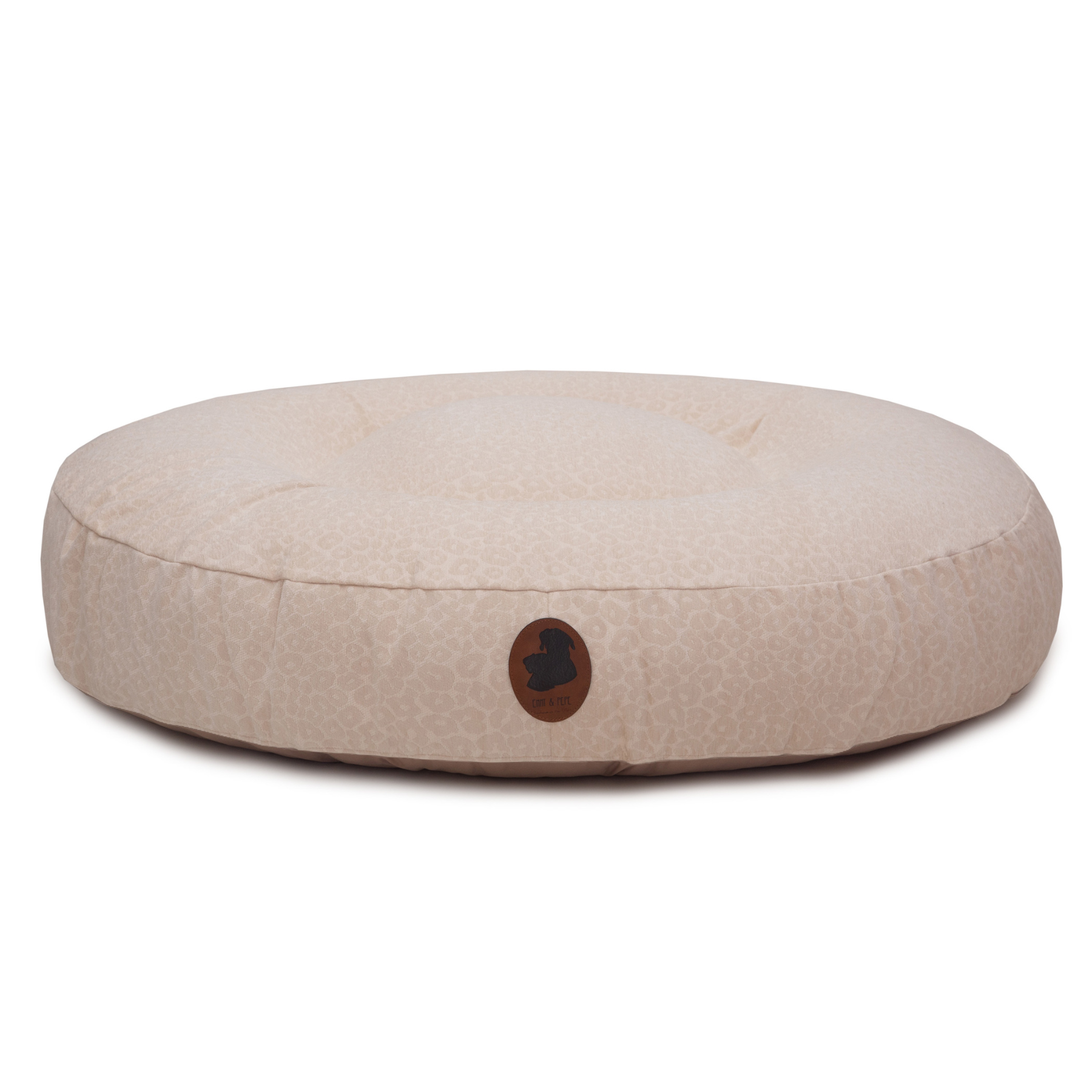 Wau-Bed Leo Leo Creme / Oval / S (80x60cm) von EMMY&PEPE