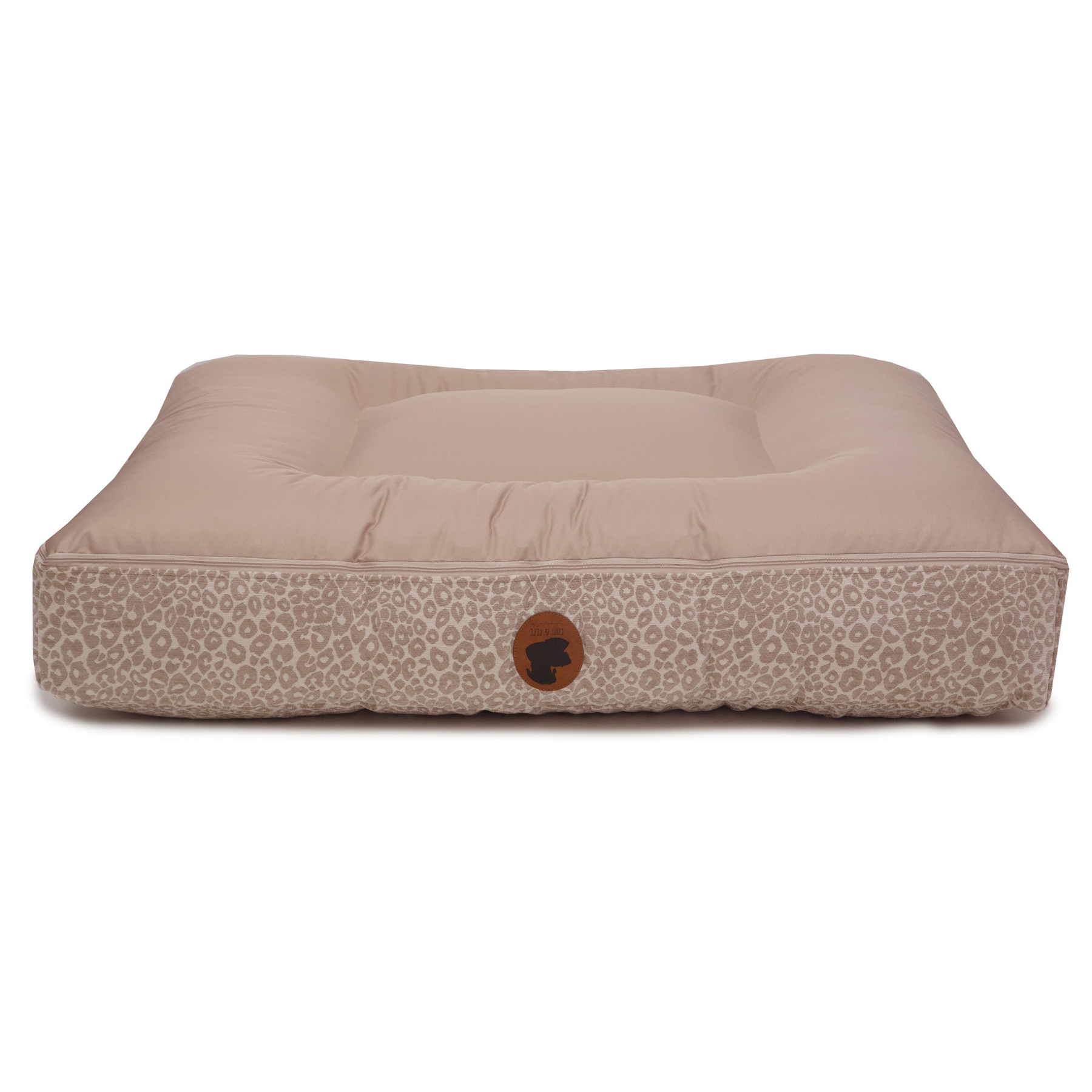 Wau-Bed Leo Leo Taupe / Eckig / S (80x60cm) von EMMY&PEPE