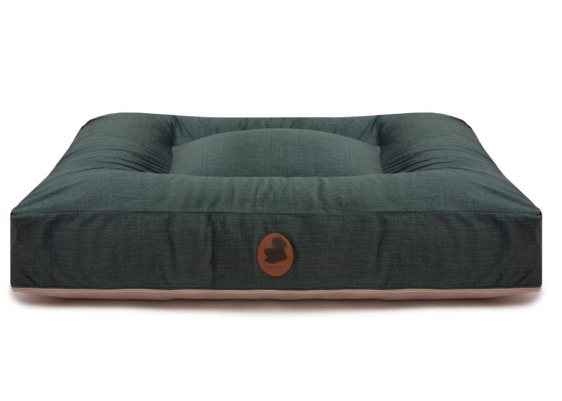 Wau-Bed Pets Friendly 2.0 Green Bio / Eckig / S (80x60cm) von EMMY&PEPE