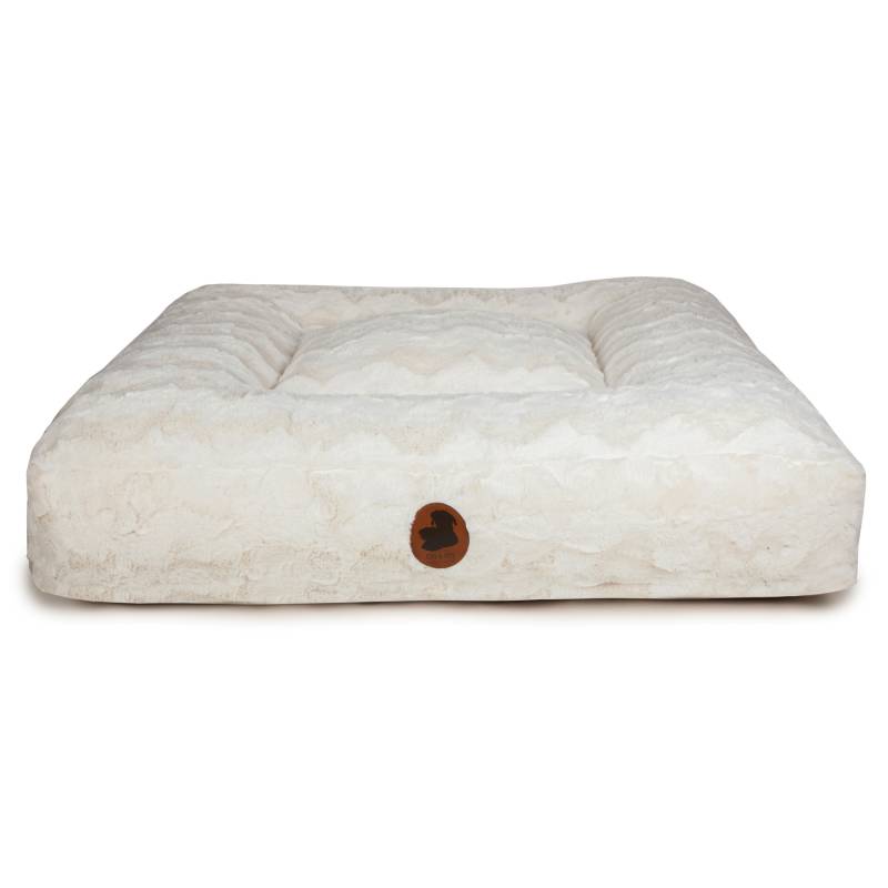 Wau-Bed Wild Wave Creme / Eckig / M (100x80cm) von EMMY&PEPE