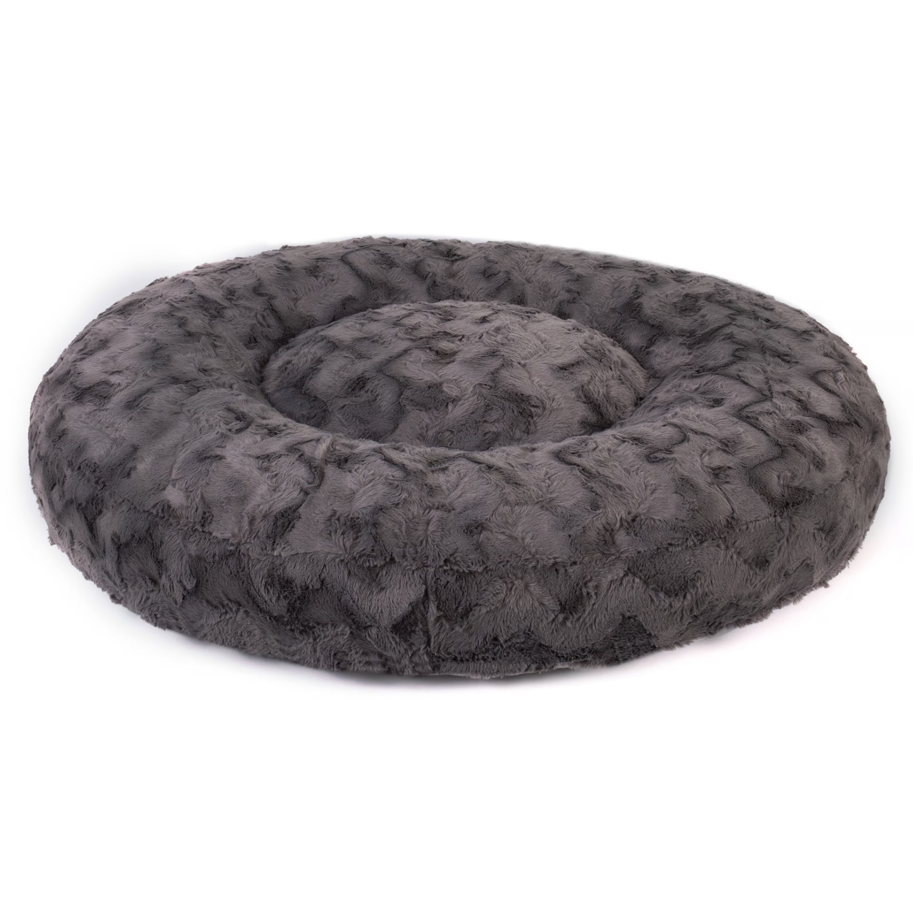 Wau-Bed Wild Wave Dark Grey / Oval / M (100x80cm) von EMMY&PEPE