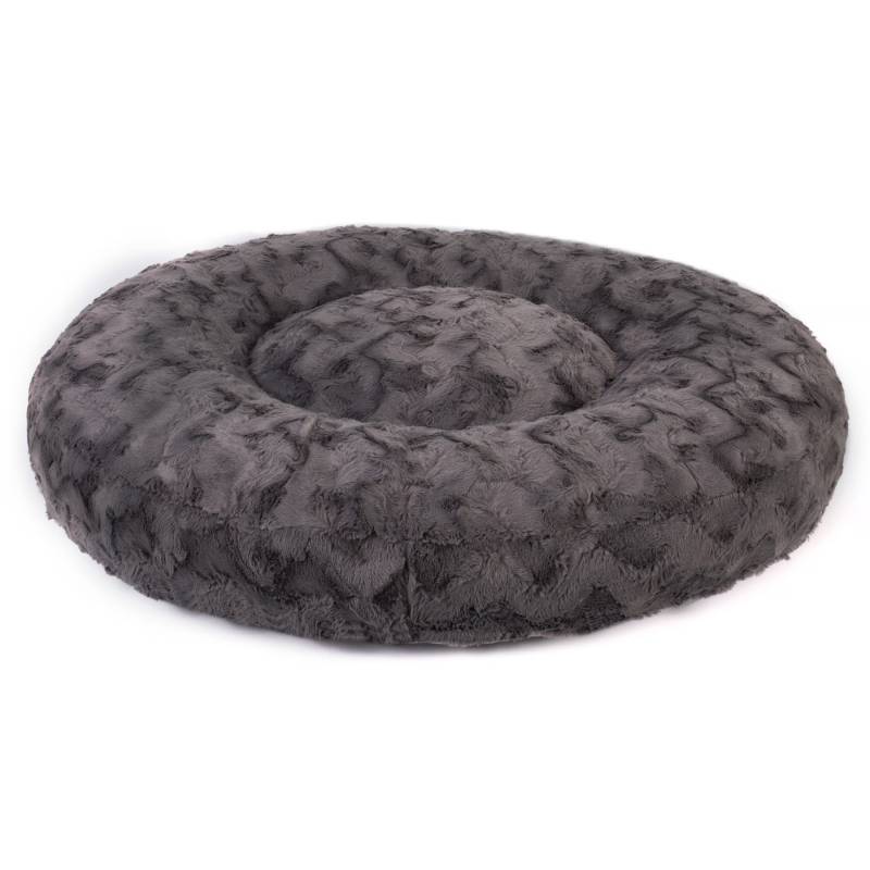 Wau-Bed Wild Wave Dark Grey / Oval / M (100x80cm) von EMMY&PEPE