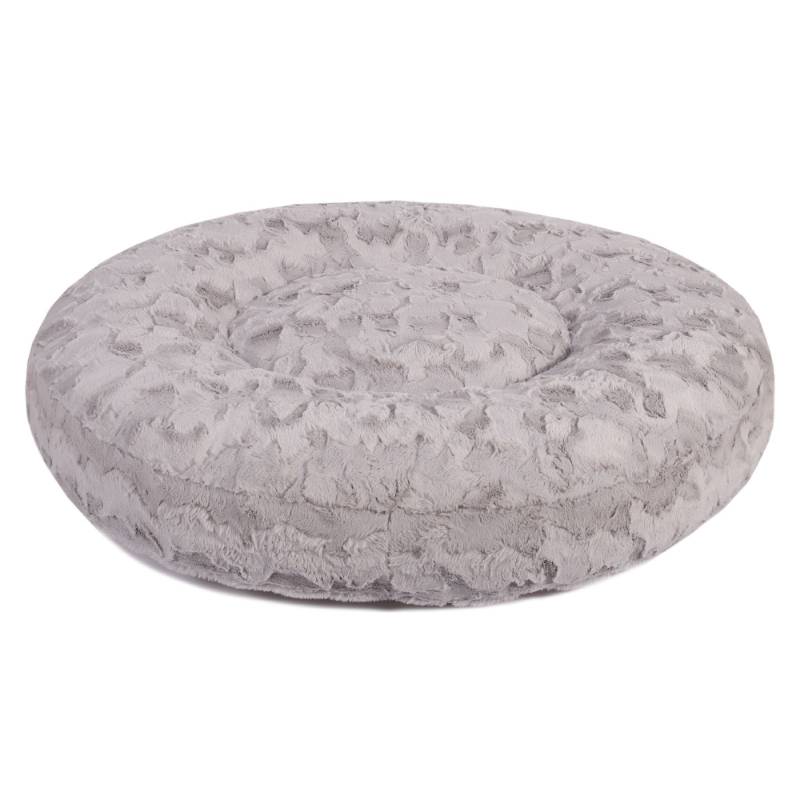 Wau-Bed Wild Wave Light Grey / Oval / L (120x100cm) von EMMY&PEPE