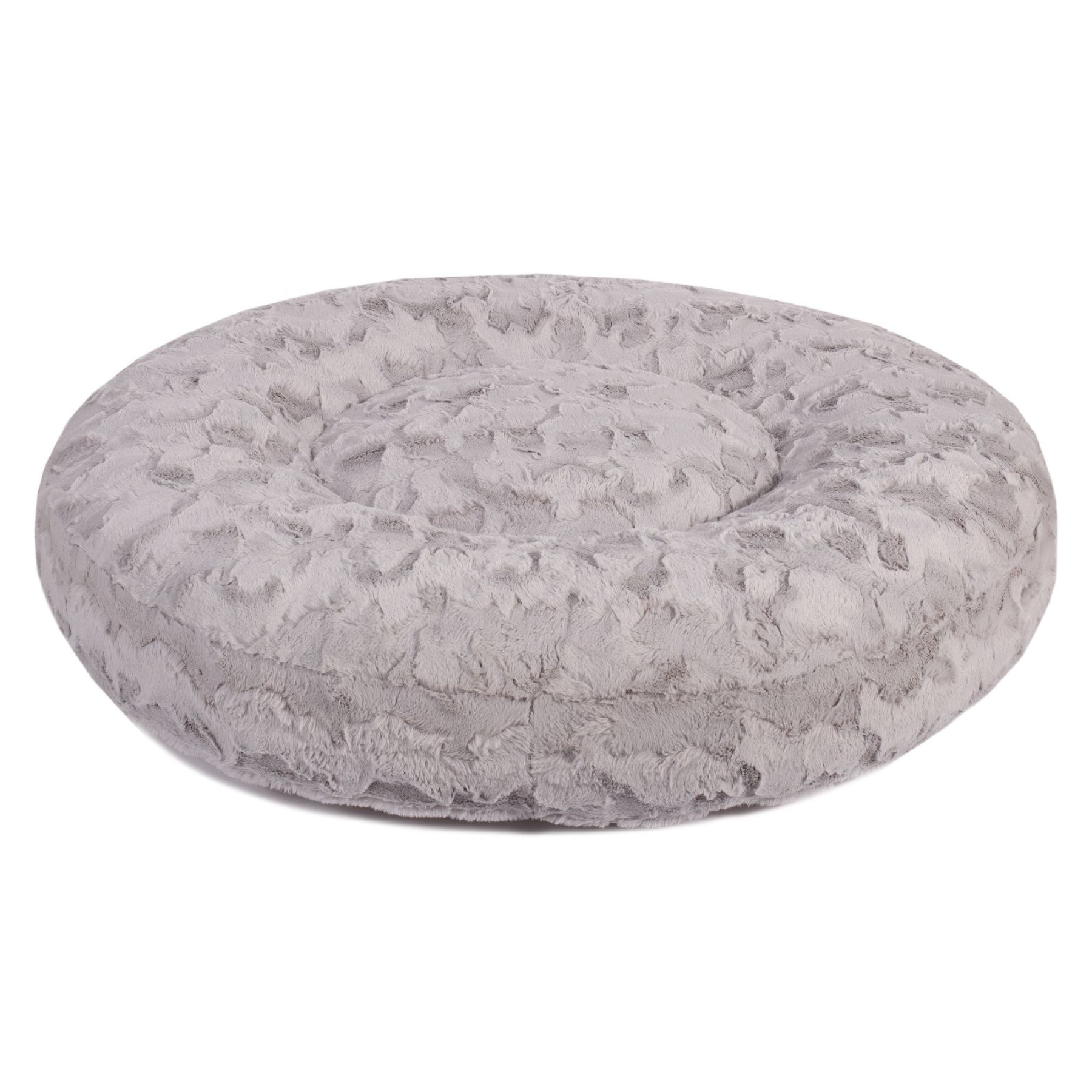 Wau-Bed Wild Wave Light Grey / Oval / S (80x60cm) von EMMY&PEPE