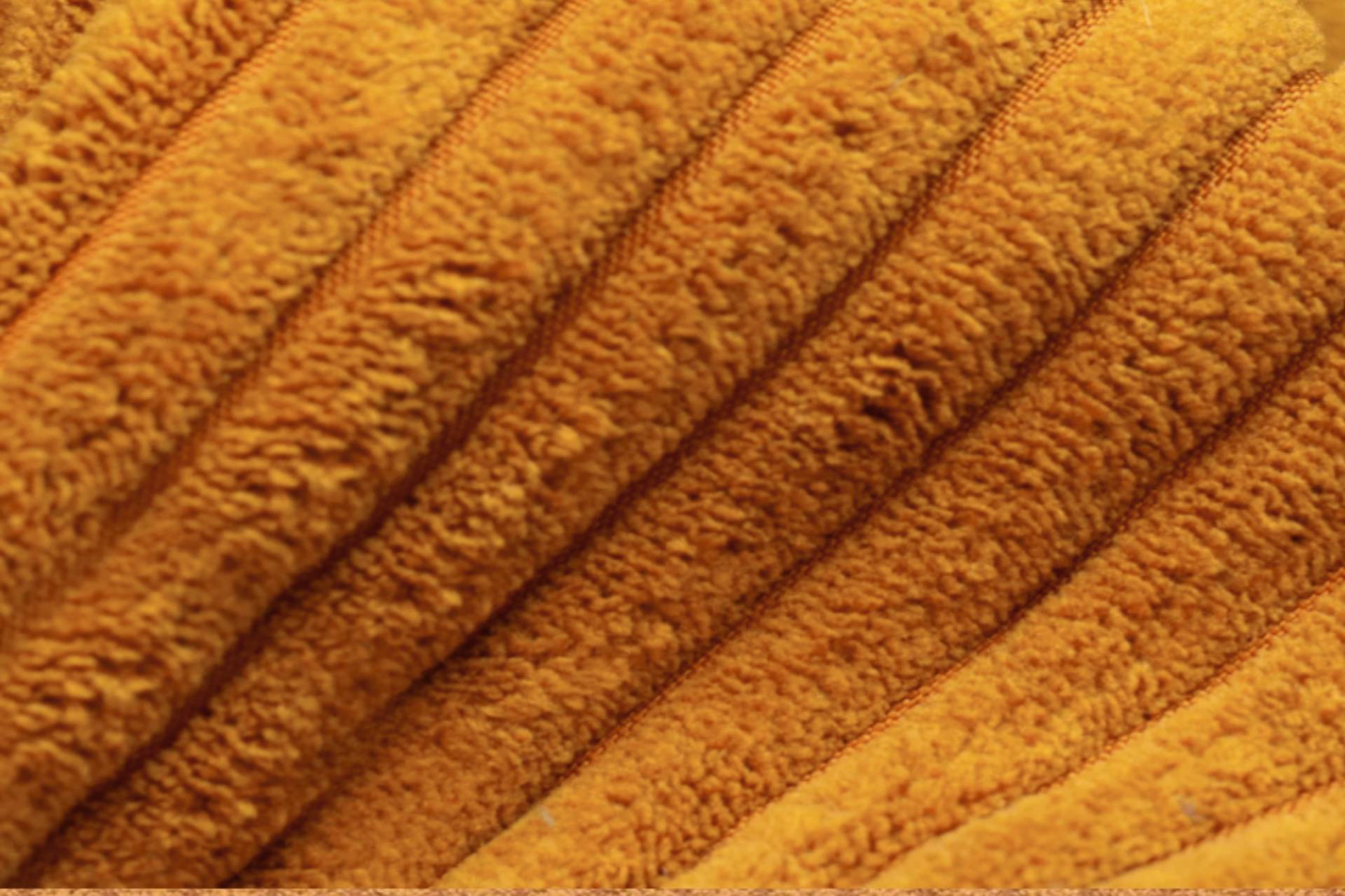 Wau-Floor Cord Mustard / L (120x100cm) / 3cm von EMMY&PEPE