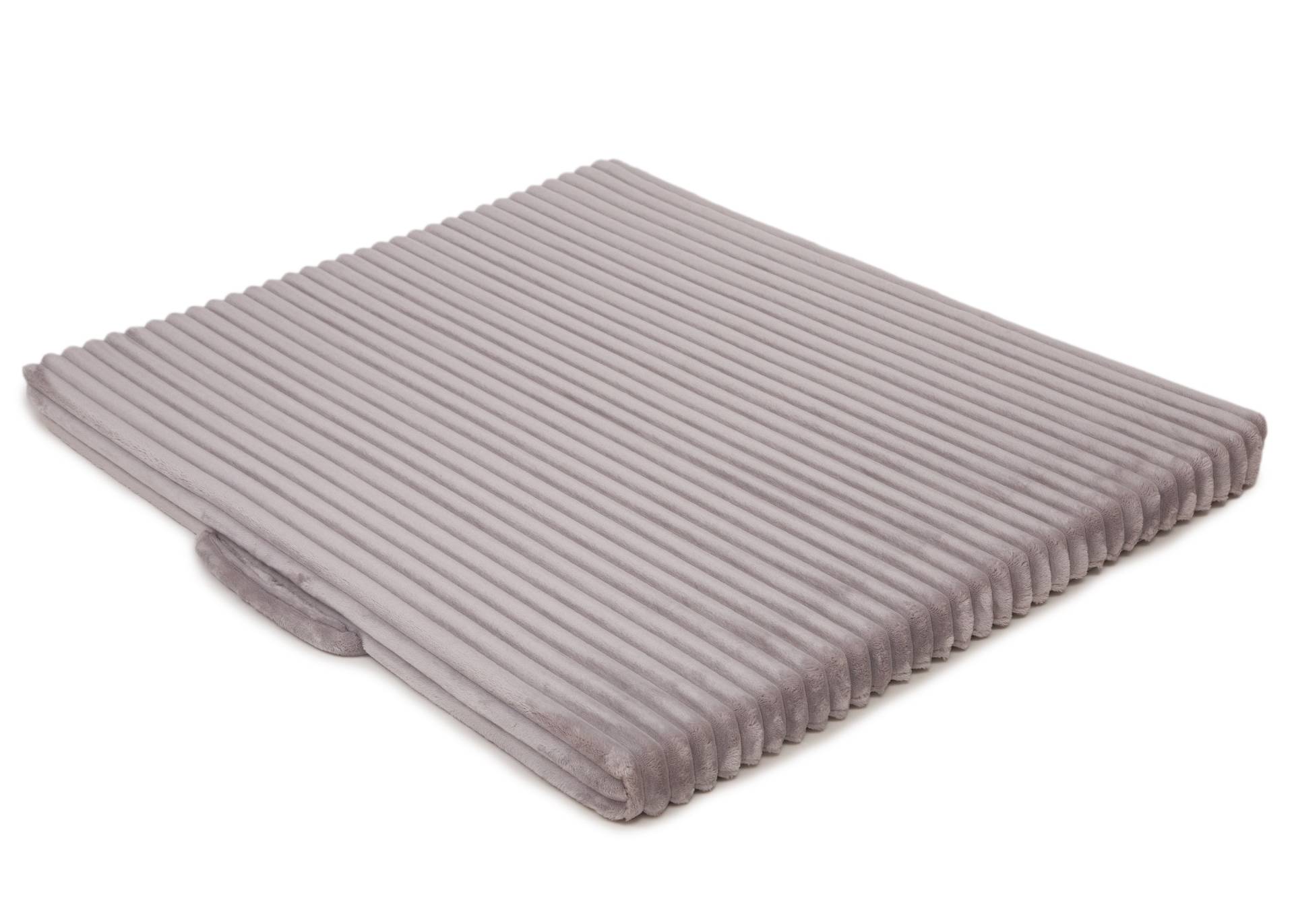 Wau-Floor Traveller Kuschelcord Light Grey / L (120x100cm) / 5cm von EMMY&PEPE