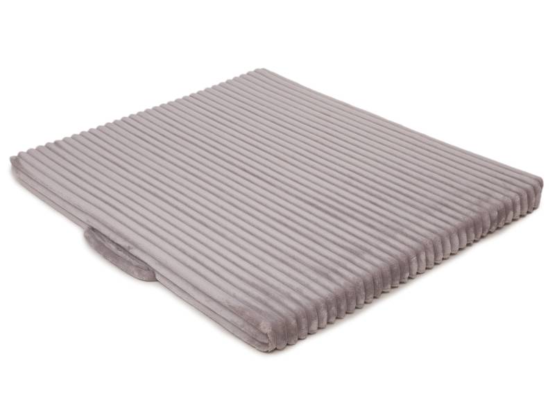 Wau-Floor Traveller Kuschelcord Light Grey / L (120x100cm) / 5cm von EMMY&PEPE