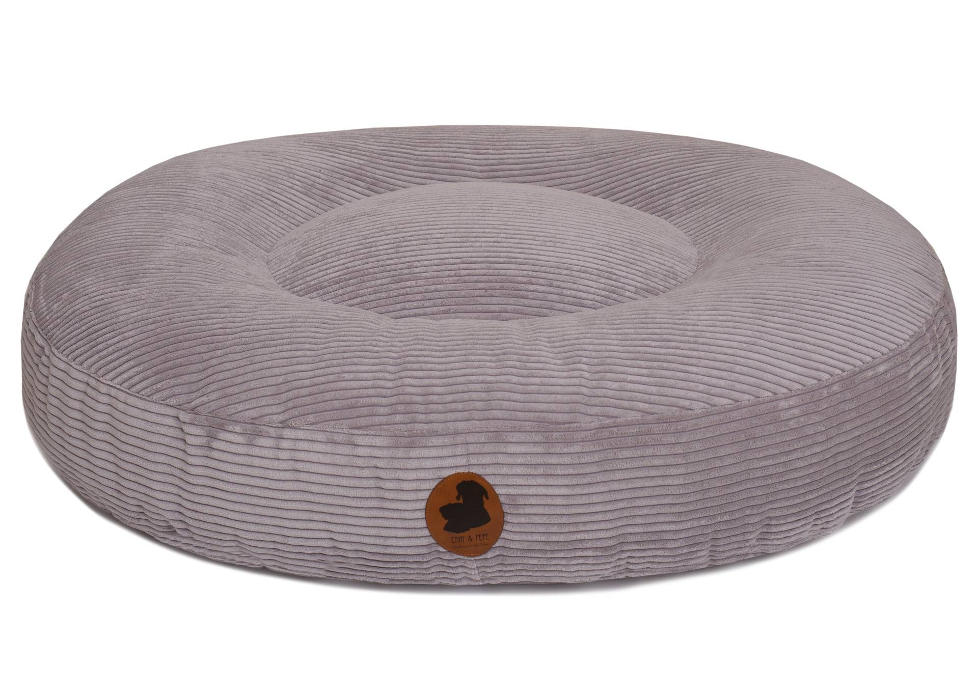 Wechselbezug Cord Light Grey / Oval / XL (140x120cm) von EMMY&PEPE