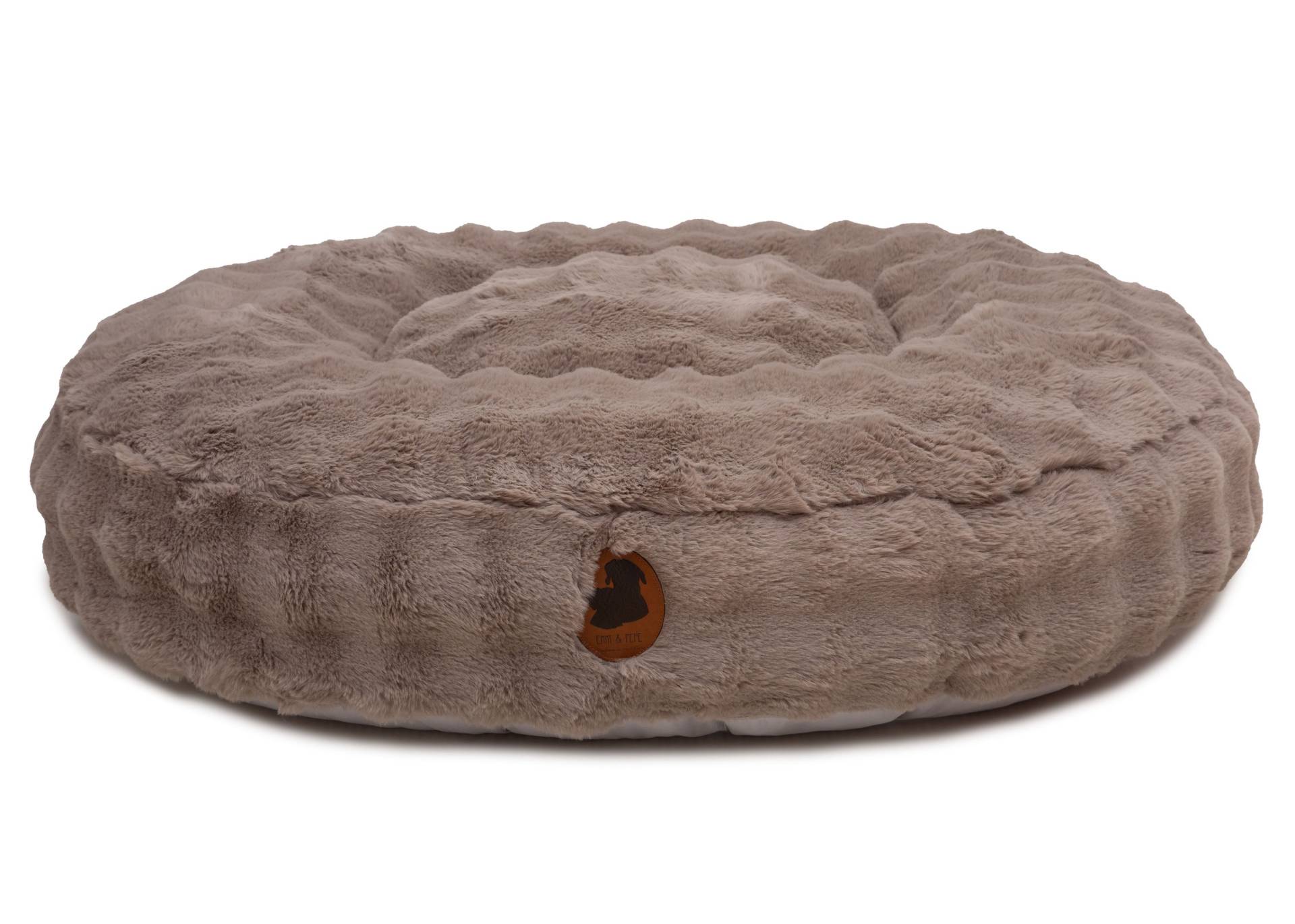 Wechselbezug Cozy Bubble Taupe / Oval / M (100x80cm) von EMMY&PEPE