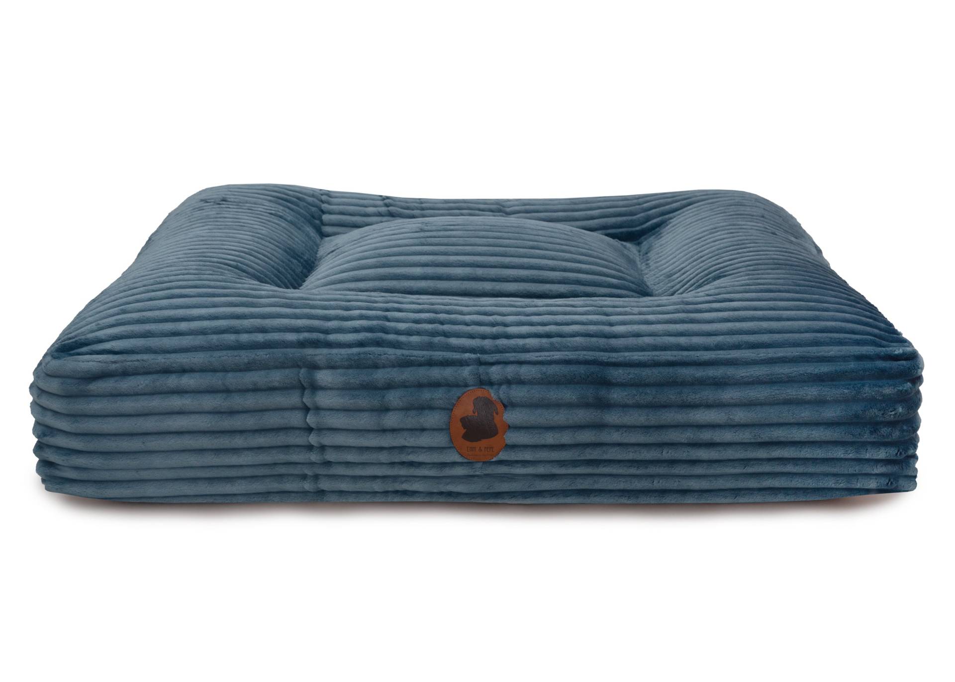 Wechselbezug Kuschelcord Jeans / Eckig / S (80x60cm) von EMMY&PEPE