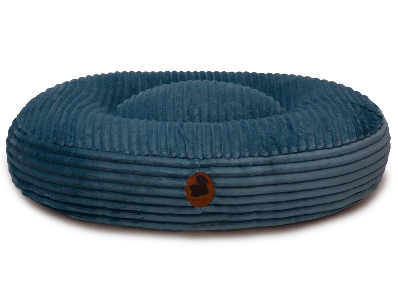 Wechselbezug Kuschelcord Jeans / Oval / M (100x80cm) von EMMY&PEPE